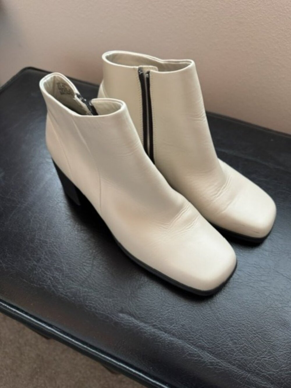 Short White Booties (Size 8M)